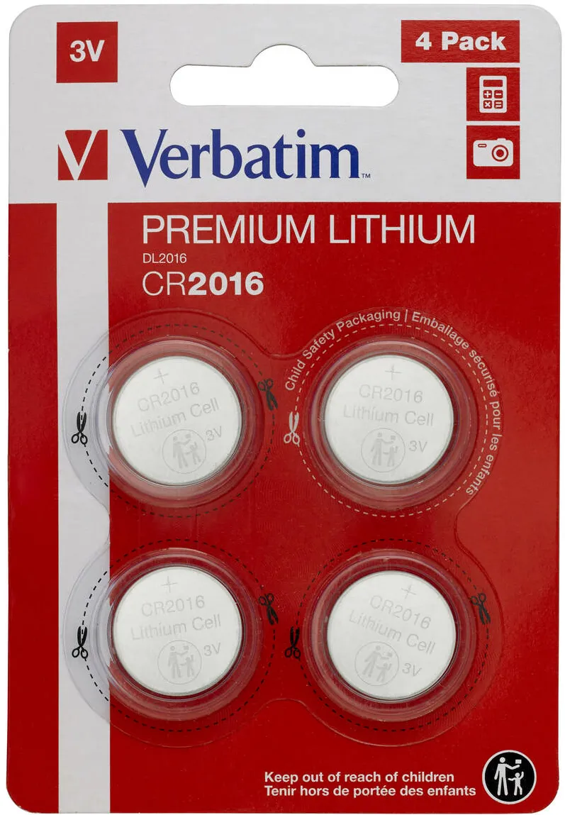 VERBATIM Baterii CR2016 Single-use Lithium