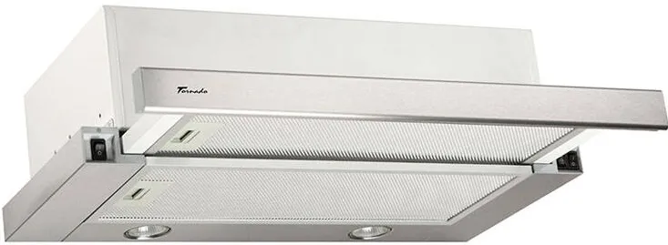 Tornado Hota Telescopica Incorporabila Storm 700 (60), 1 motor, latime 60 cm, 3 viteze, absorbtie 700 m3/ora, Inox