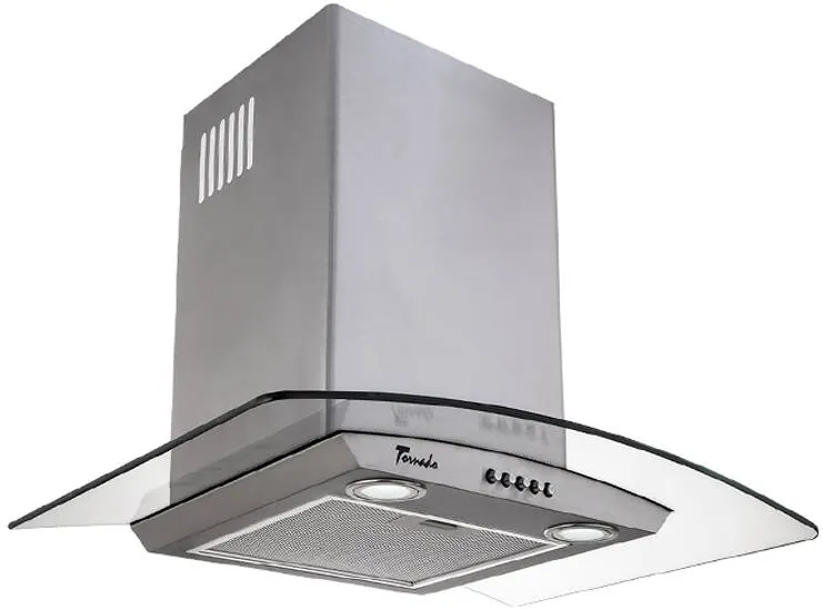 Tornado Hota tip Cupola Eva 1200 (60) LED, 1 motor Turbo, latime 60 cm, 3 viteze, absorbtie 1200 m3/ora, filtru anti-grasimi aluminiu 5 straturi, Inox