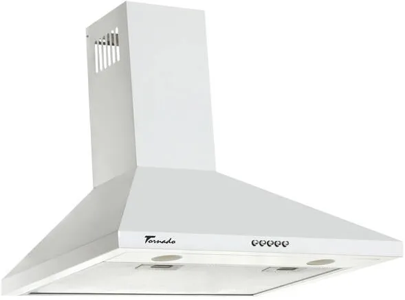 Tornado Hota tip Cupola Kent 750 (60) LED, 1 motor Turbo, latime 60 cm, 3 viteze, absorbtie 750 m3/ora, filtru anti-grasimi aluminiu 5 straturi, Alb