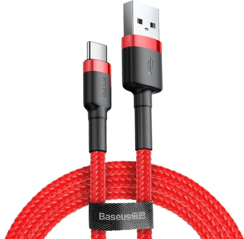 Baseus Cablu Date Cafule 2 m USB 2.0 USB A USB C Red