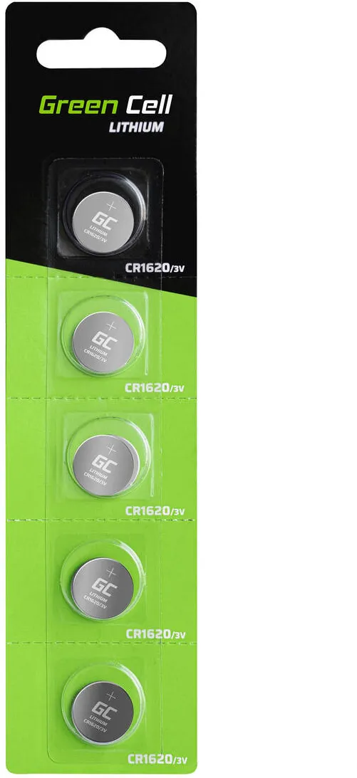 Green Cell Baterii XCR03 household Single-use CR1620 Lithium