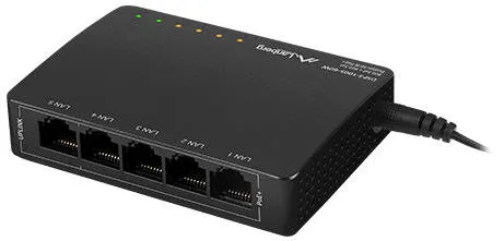LANBERG PoE DSP3-1005-60W (5-port, 1Gb/s)
