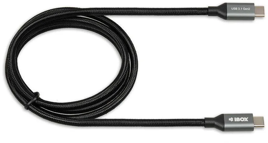 IBOX Cablu Date USB C/USB C, 50 cm USB cable 3.2 Gen 2 (3.1 Gen 2) Black