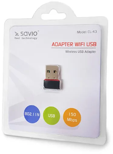 Placa de Retea SAVIO ELMAK CL-43 WLAN 150 Mbit/s