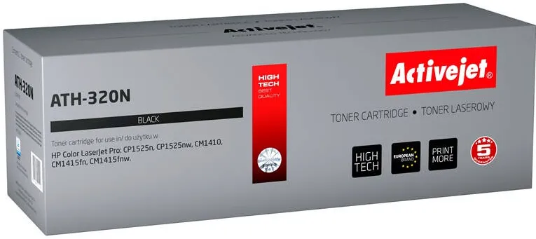 Toner imprimanta ACTIVEJET COMPATIBIL ATH-320N for HP printer; HP 128A CE320A replacement; Supreme; 10000 pages; black