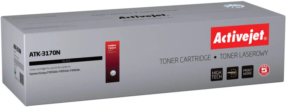 Toner imprimanta ACTIVEJET COMPATIBIL ATK-3170N for Kyocera printer; Kyocera TK-3170 replacement; Supreme; 15500 pages; black