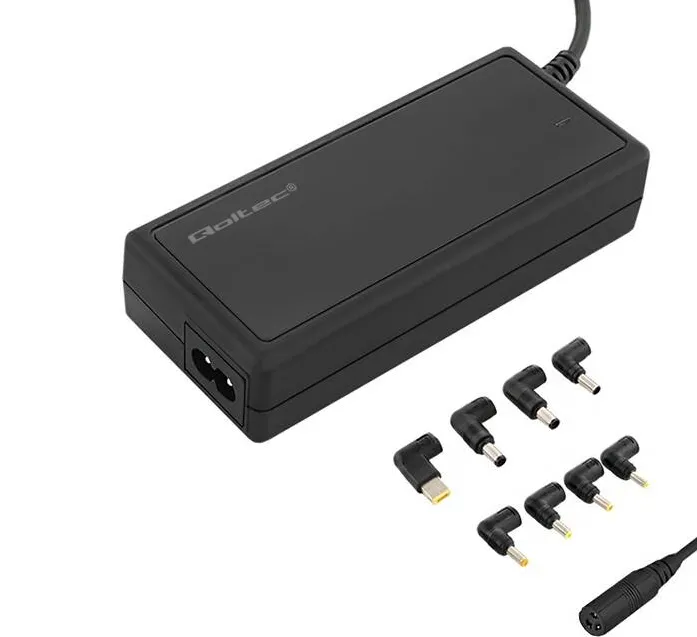 Alimentator Laptop QOLTEC 50012 Automatic universal power adapter 90W | 8 plugins | +power cable