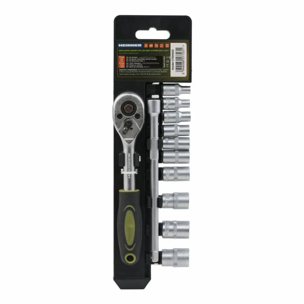 HEINNER Set 12 piese 1/4" cr-v