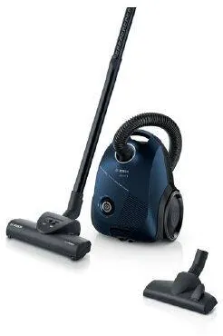 Aspirator BOSCH Cu sac BGBS2BU1T Seria 2, 850W, filtru igienic, 3.5 l, 80dB, Consum anual de energie 40 kWh/an, Albastru
