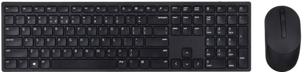 Kit Periferice Dell tastatura + mouse KM5221W Pro, Wireless Black