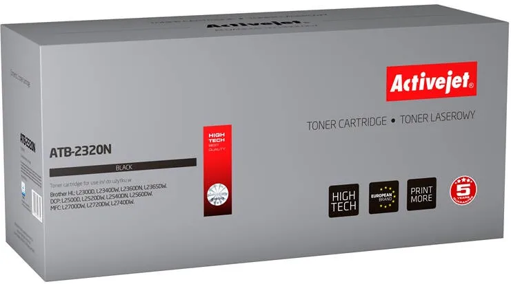 Toner imprimanta ACTIVEJET Compatibil ATB-2320N for Brother printer; Brother TN-2320 replacement; Supreme; 2600 pages; black
