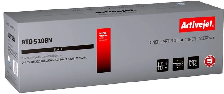 Toner imprimanta ACTIVEJET Compatibil ATO-510BN for OKI printer; OKI 44469804 replacement; Supreme; 5000 pages; black