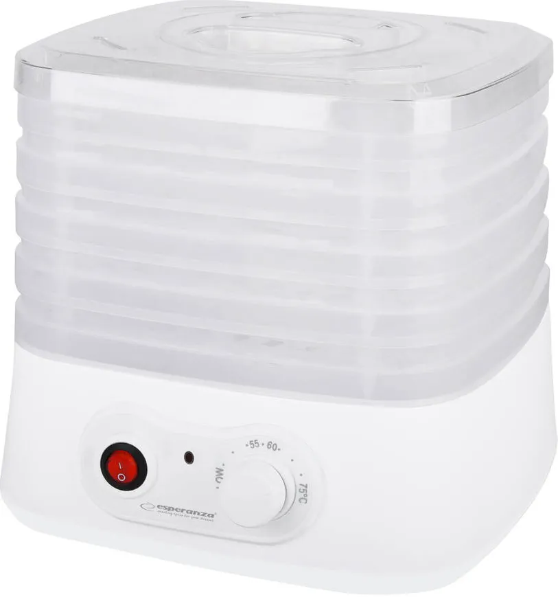Esperanza Deshidratator de alimente, transparent EKD004, 250 W, 50Hz, Transparent