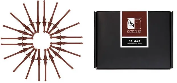 Rack Noctua Noctua NA-SAV2 hardware cooling accessory Brown