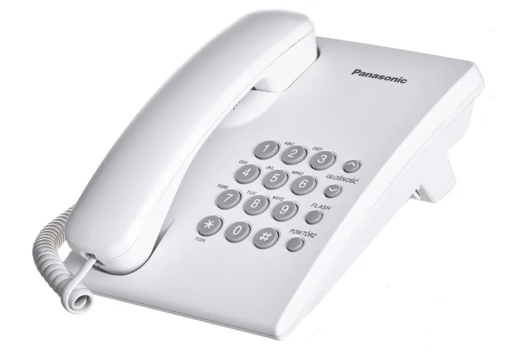 Telefon Fix Panasonic Panasonic KX-TS500PDW telephone Analog telephone White