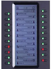 Grandstream Networks GXP2200EXT IP add-on module 20 buttons Black