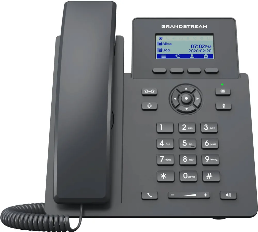 Grandstream Networks GRP2601P IP phone Black 2 lines LCD