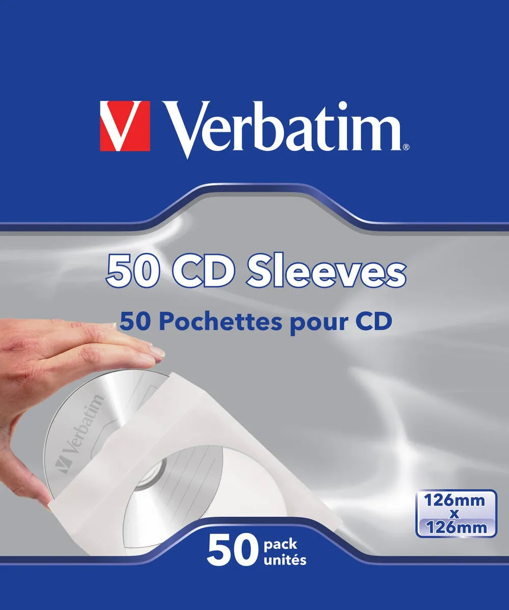 VERBATIM CD Sleeves 50pk