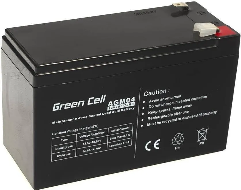 Green Cell AGM04 UPS Baterie Sealed Lead Acid (VRLA) 12 V 7 Ah