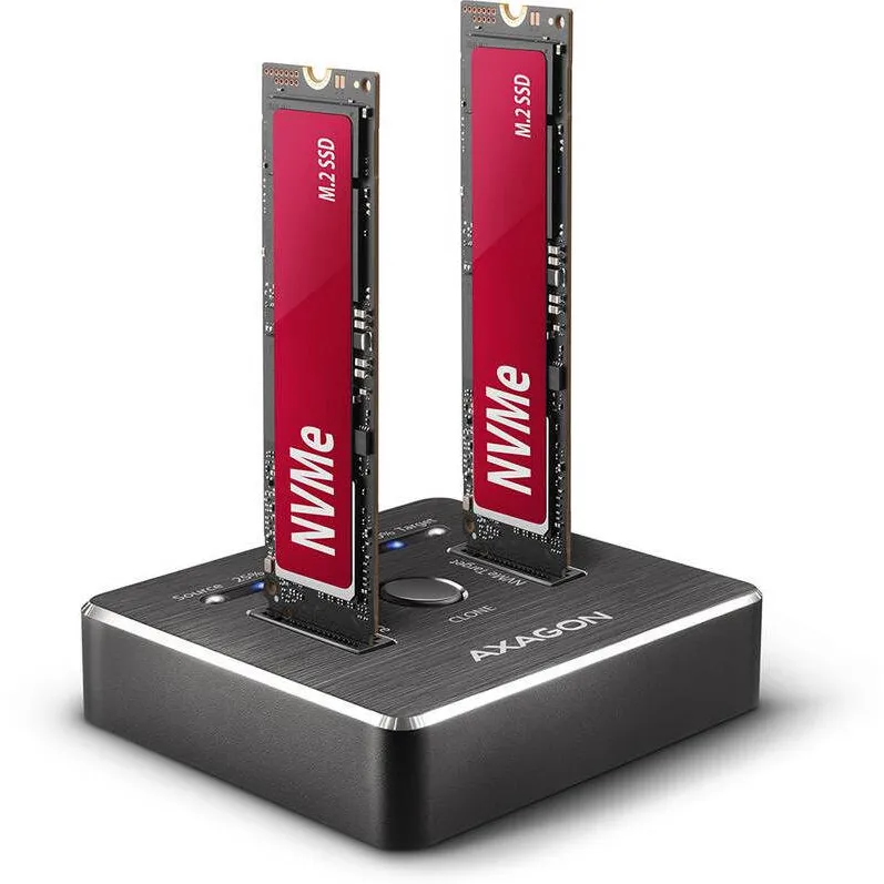 Rack AXAGON Docking Station, ADSA-M2C, USB3.1 - 2x M.2