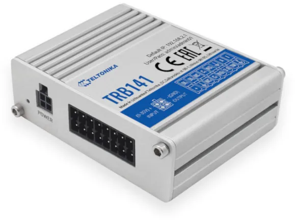 Gateway TELTONIKA TRB141, 4G LTE Cat1, 1x SIM, 1x slot 16-PIN, M2M, IoT, VPN