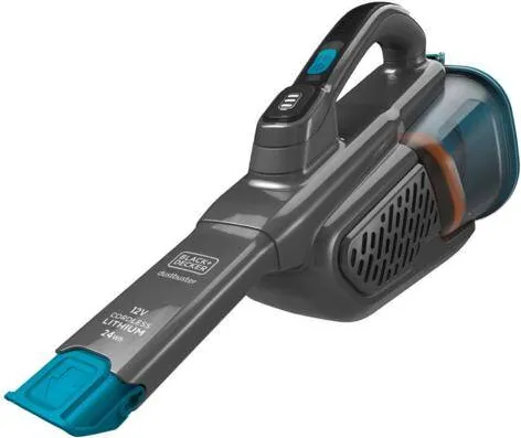 Aspirator Black & Decker de mana Dustbuster BHHV320B-QW, 24 W, 12V, 0.7l, 20 min, negru