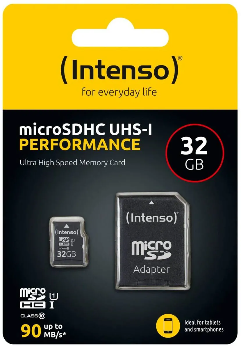 Card de Memorie Intenso microSDHC 32GB Class 10 UHS-I U1 Performance