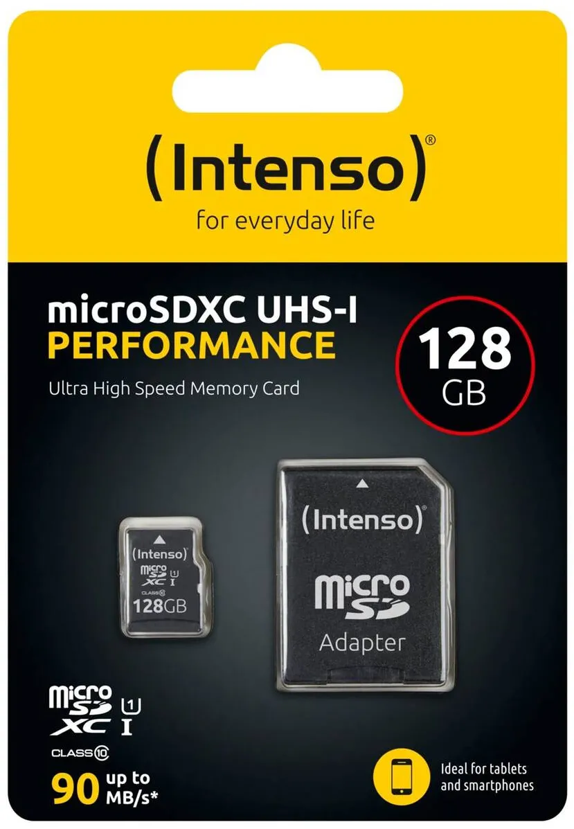 Card de Memorie Intenso microSDXC 128GB Class 10 UHS-I U1 Performance