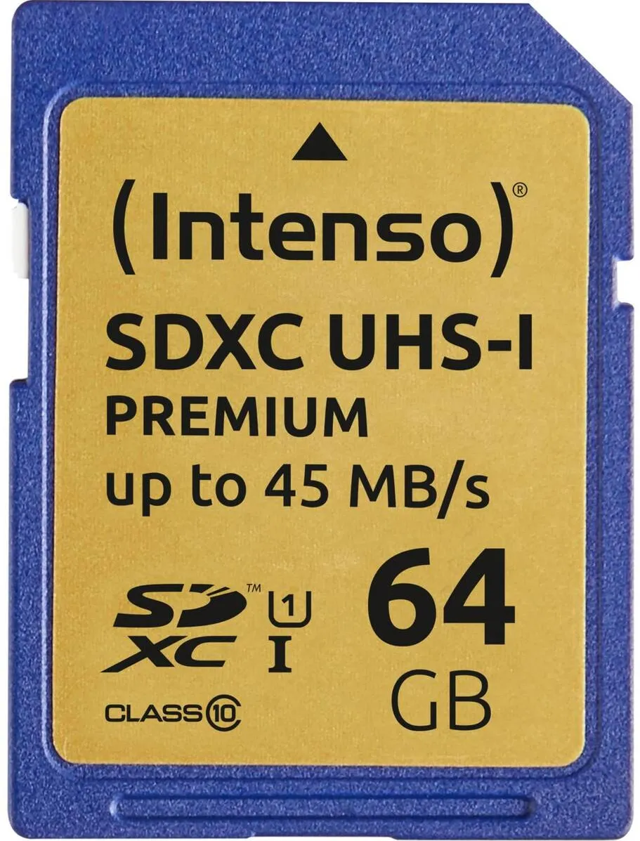 Card de Memorie Intenso SDXC 64GB Class 10 UHS-I Premium