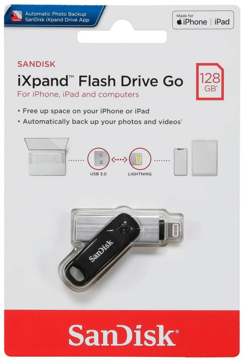 Memorie USB SanDisk iXpand Flash Drive 128GB SDIX60N-128G-GN6NE
