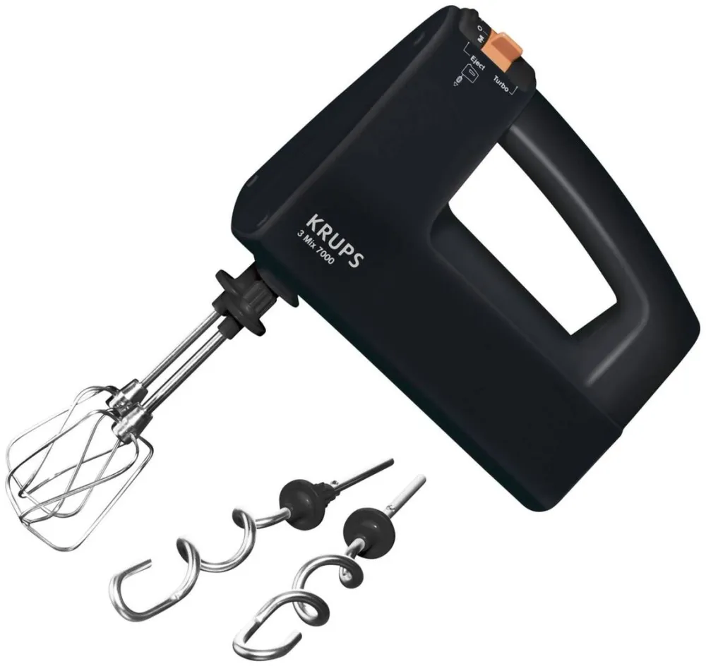 KRUPS Mixer de mana F 608-58 3 Mix 7000 Limited Edition, 500 W, Negru