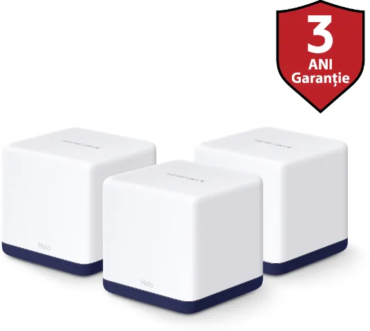 Router Wireless MERCUSYS Gigabit Halo H50G Dual Band Wi-Fi 5, 3pack