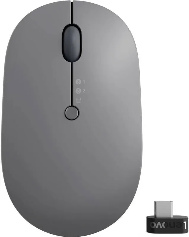 Mouse Lenovo Go Wireless/Bluetooth, Multi-Device, Storm Grey