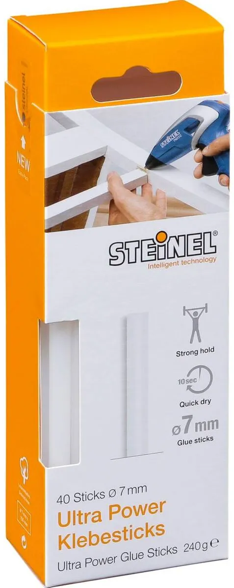 Steinel 1x40 7mm Ultra Power Hot Glue Sticks