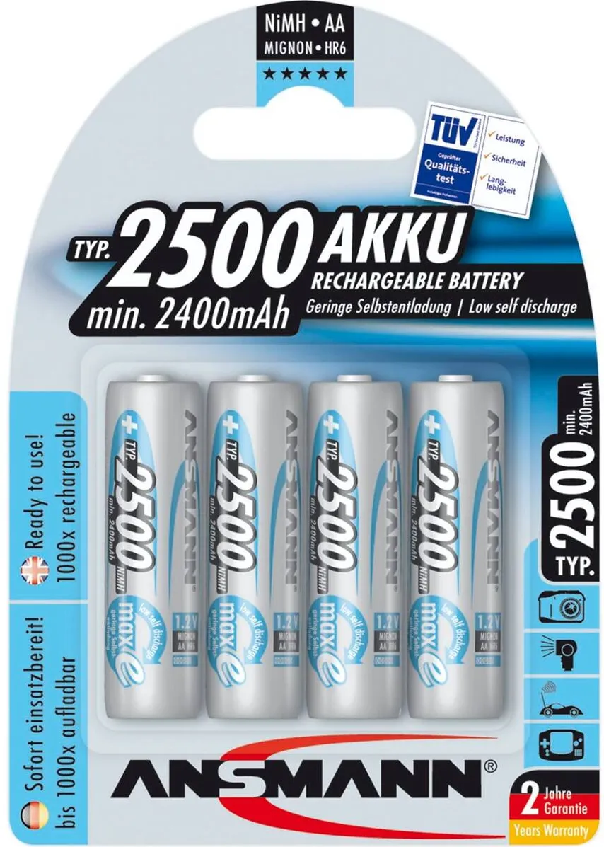 Ansmann Acumulator/Incarcator 1x4 maxE NiMH rech.bat. 2500 Mignon AA 2400 mAh