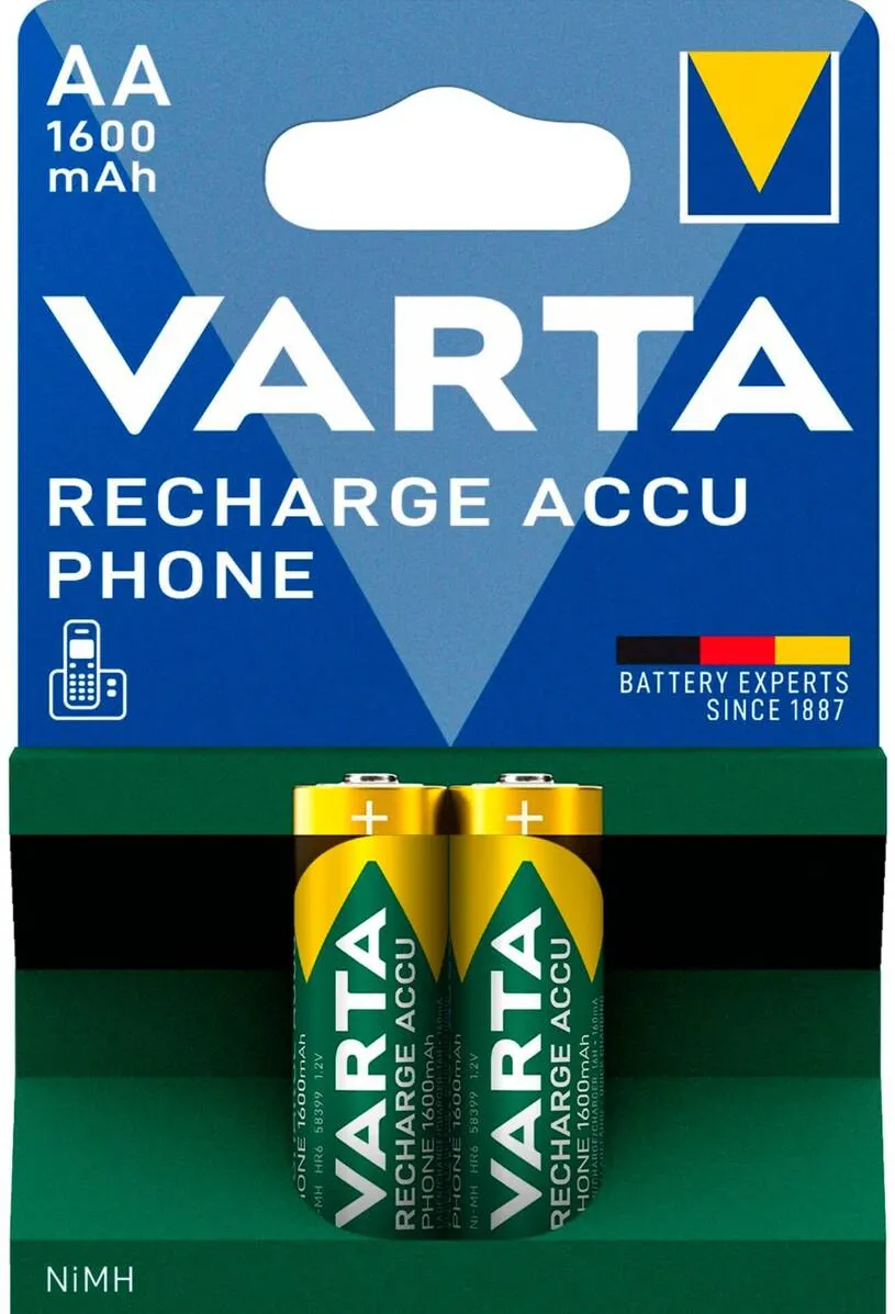 VARTA Acumulator/Incarcator 1x2 Professional Accu NiMH 1600 mAh AA Phone Power
