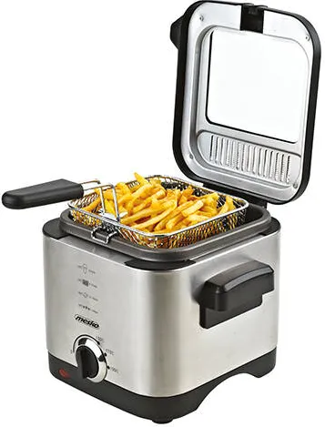 MESKO Friteuza Mesko Home MS 4910 1,5 L autonoma 900 W Negru, otel satinat