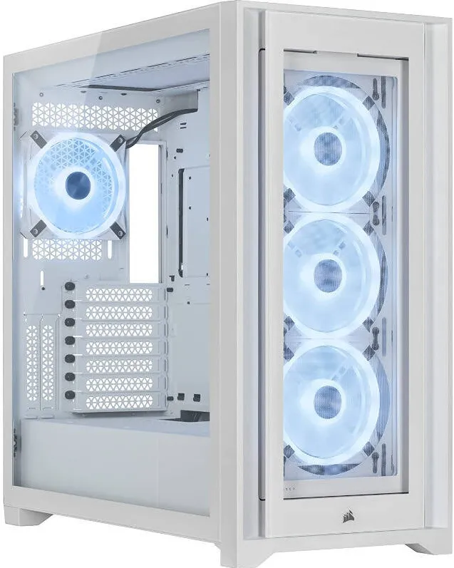 Carcasa PC Corsair iCUE 5000X RGB QL Edition White
