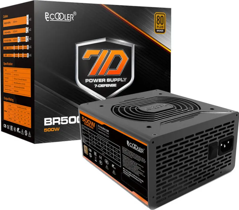 Sursa PC PCCOOLER GI-BR500, 80+ Bronze, 500W