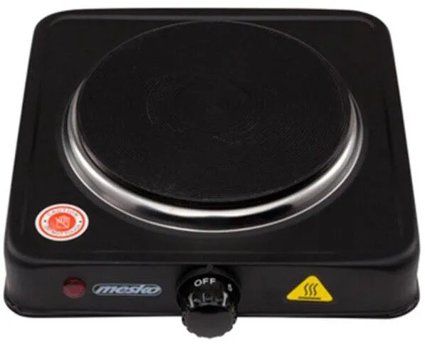 Plita MESKO electrica MS 6508 1 arzator 1000W Negru