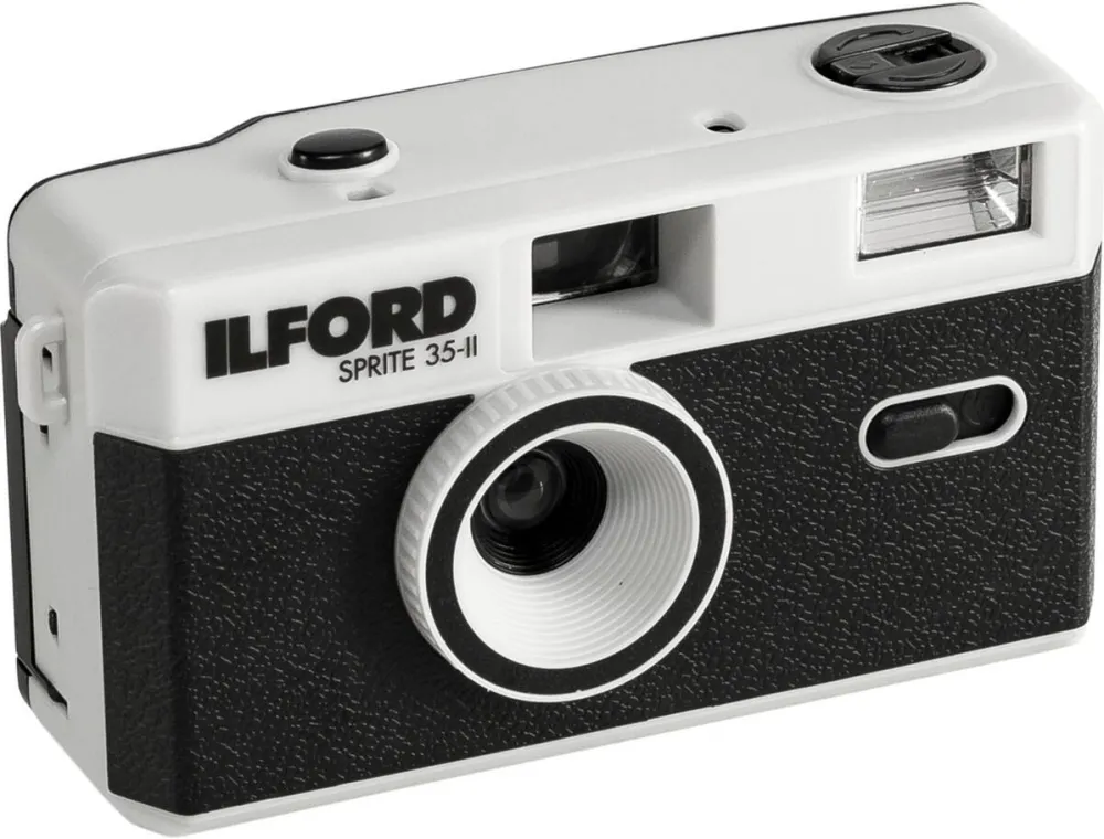 Aparat foto pe film 35 mm Ilford Sprite 35-II negru argintiu