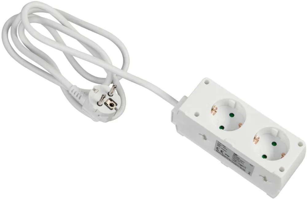 REV Priza / Prelungitor Multiple Socket Outlet BiniPlus 6-fold white