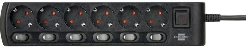 Brennenstuhl Priza / Prelungitor Socket Line 6-fold 2m incl. Switch