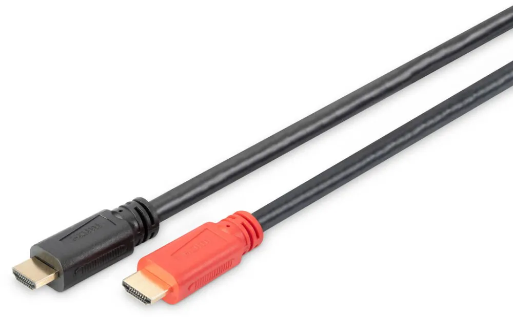 Assmann Cablu Audio-Video HDMI connect. cable High Speed Ethernet +Signal Amplifier