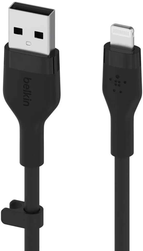 BELKIN Cablu Date Flex Lightning/USB-A 1m mfi cert., black CAA008bt1MBK