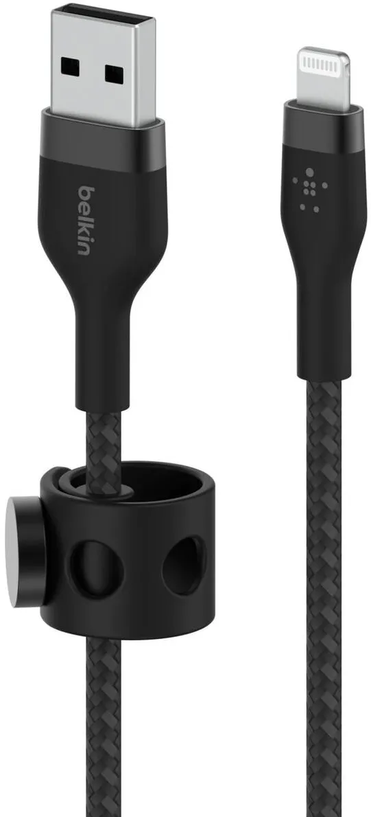 BELKIN Cablu Date Flex Lightning/USB-A 1m mfi cert., black CAA010bt1MBK