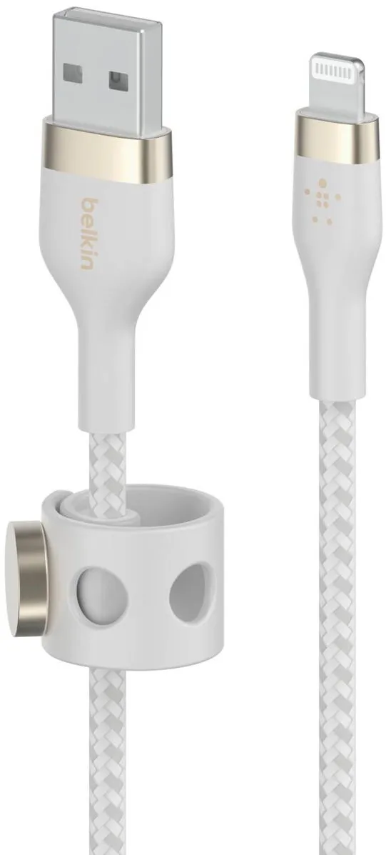 BELKIN Cablu Date Flex Lightning/USB-A 3m mfi cert., white CAA010bt3MWH
