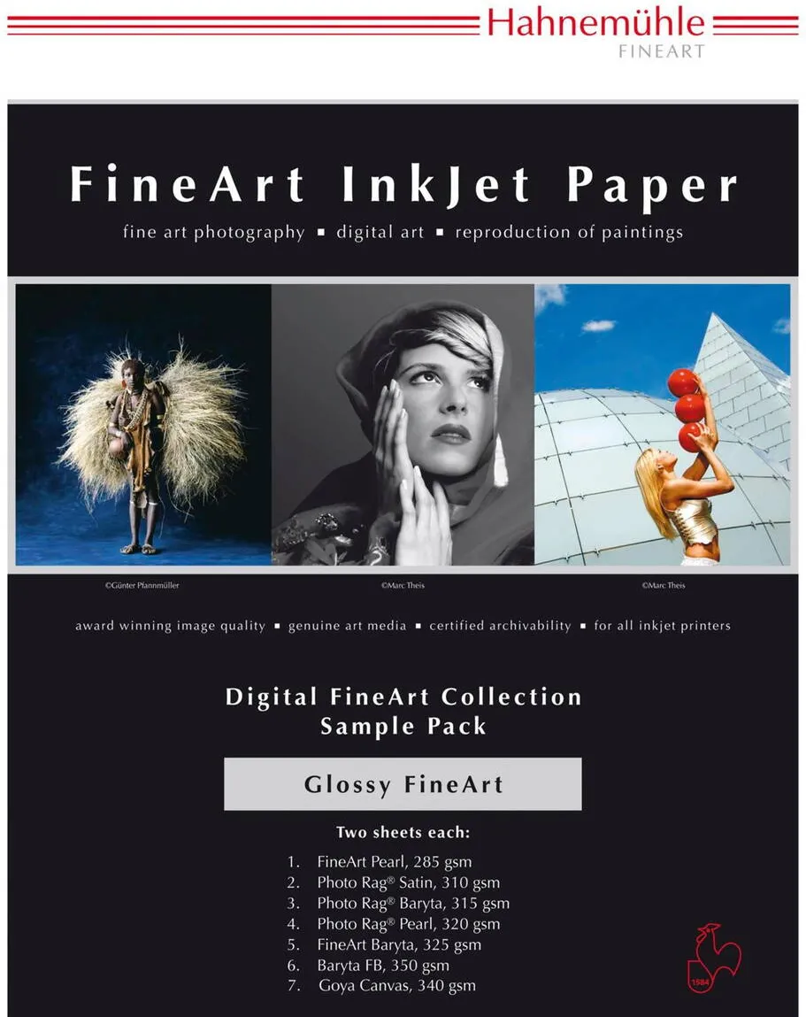 Hartie Foto Hahnemühle Digital FineArt A 4 Testpack glossy papers