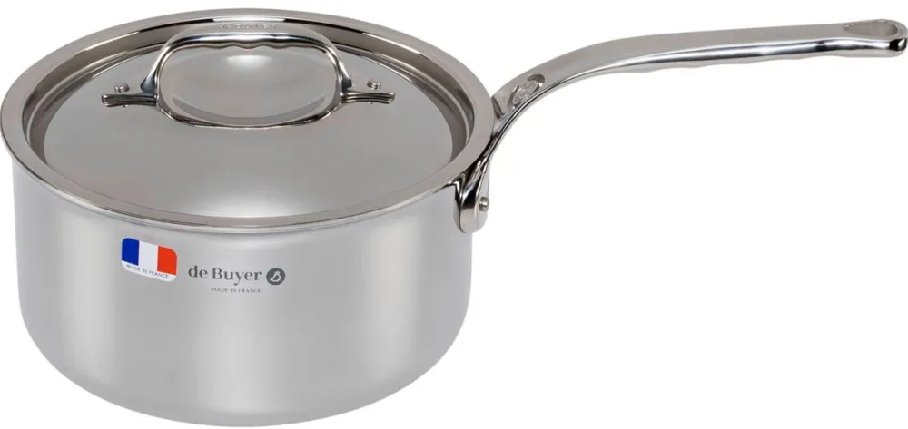 De Buyer Vas Pentru Gatit Affinity Casserole Stainless Steel with lid 20 cm